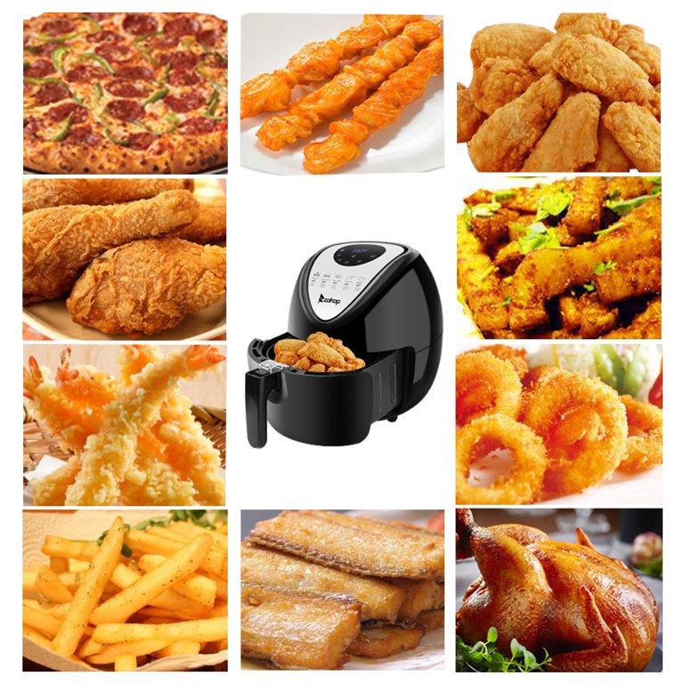 GPED Air Fryer, 7.5QT Air Fryer Oven with Visible Cooking Window, 8 Cooking  Presets, Supports Customerizable Cooking, Easy to Clean Non-Stick Basket,  Including Air Fryer Paper Liners 50PCS, Black 