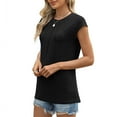 thumbnail image 6 of LADIGASU Women's Spring And Summer Round Neck Printed Short Sleeved Casual Pullover, 6 of 9