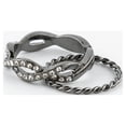 thumbnail image 3 of Claire's Women's Hematite Forever Glam Ring Set, Ring Size 6/7, Small/Medium, 8 Pack, 07085, 3 of 3
