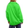 thumbnail image 5 of Green Womens Tops Sweatshirt for Women Oversized Casual Long Sleeve Button Neck Pullover Tops Fashion Outfits Clothes Fall Outfits for Women 2025, 5 of 6