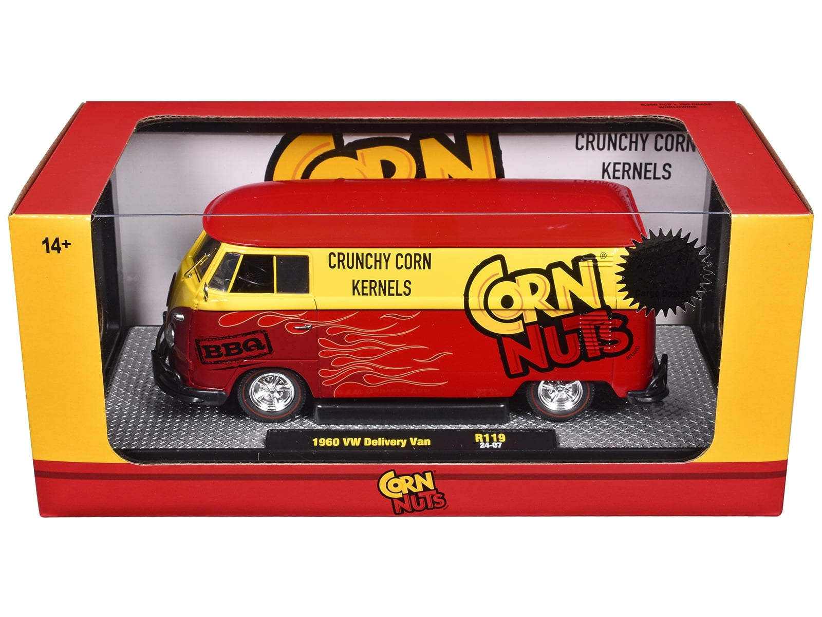 1960 VW Delivery Van Corn Nuts BBQ 1/24 Diecast Model - Walmart
