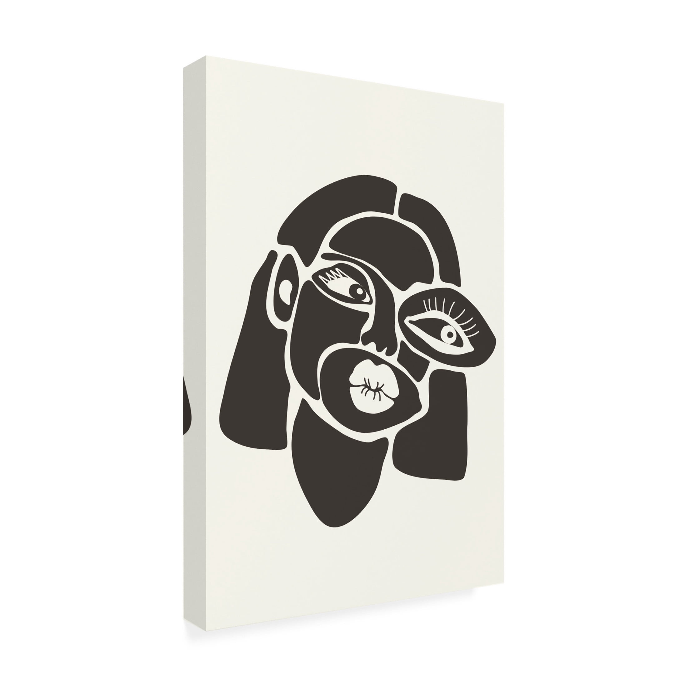 Trademark Fine Art jay stanley Abstract Faces Series 4 Canvas Wall Art