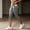 #Gray, variant on Women's High Waist Tie Side Capri Pants,Slim Fit Stretch Workout Cropped Leggings ,Army Green,Women's Capri L