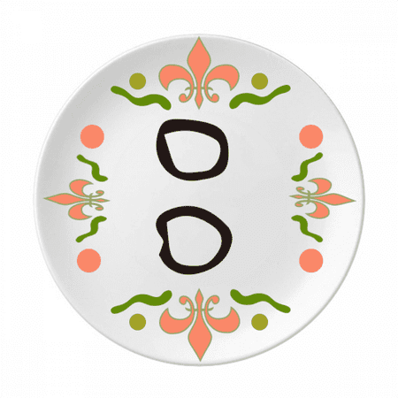 

Bone Inscription Chinese Surname Character Flower Ceramics Plate Tableware Dinner Dish