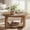 oak brown, variant on Tribesigns 2-Tier Round Coffee Table, Circle Coffee Table with Storage, Modern Accent Center Table for Living Room, Thick Tabletop & Base, Rustic Brown