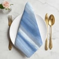 thumbnail image 2 of Navy Blue Grey Cloth Napkins, Abstract Art Oil Painting Blue Ombre Washable and Reusable Dinner Napkins Set of 8, Table Napkin for Kitchen Party Birthday Wedding Hotel Housewarming 20"x20", 2 of 9