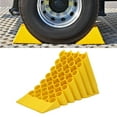 thumbnail image 1 of Cale de Roue, 17.32x7.87x19.69 Po Capacité de Poids 1-3 Tonnes Bloc d'Arrêt de Roue Sécurité Améliorée pour RV pour Remorque de Voyage pour ATV, 1 of 7