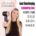 thumbnail image 3 of Secador de pelo de plasma compacto ELLA BELLA®, tecnología de plasma avanzada, pantalla digital, secado rápido, bajo nivel de ruido y elegante bolsa de viaje de terciopelo. Incluye difusor y boquilla,, 3 of 5