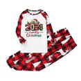 thumbnail image 4 of Penkiiy Family Christmas Pajamas Matching Sets Lounge Home Pjs Long Sleeve Shirts and Plaid Pants Xmas Holiday Pajama Outfits 3 Years Red, 4 of 6