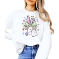 thumbnail image 2 of Easter Nurse Sweatshirt for Women - Cute Bunny Bow Stethoscope Graphic Tee White Sweatshirt Adult Small, 2 of 7