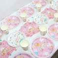 thumbnail image 2 of Pink Happy Easter Party Tableware Easter Eggs Rabbit Flower Print Paper Plates Cups Easter Party Supplies Easter Decoration 2024, 2 of 7