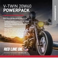 thumbnail image 2 of Red Line 90231 20W60HD Powersport Motor Oil V-Twin - 1 Powerpack Kit, 2 of 6