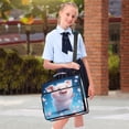 thumbnail image 7 of 3 Ring Zipper Binder with Shoulder Strap Waterproof Trapper Keeper 2 Inch D-Ring 500 Sheets Capacity Lovely Pig and Petals, 7 of 7
