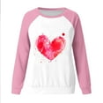 thumbnail image 4 of DPTALR T-shirt Imprimé pour Femme Blouse à Manches Longues Col Rond Hauts Décontractés Chandail à Capuchon, 4 of 4