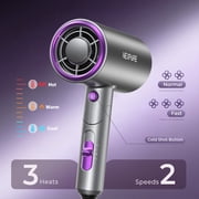 Nexpure 2000W Ionic Hair Dryer, Blow Dryer with Diffuser and Concentrator for Home & Travel, Purple