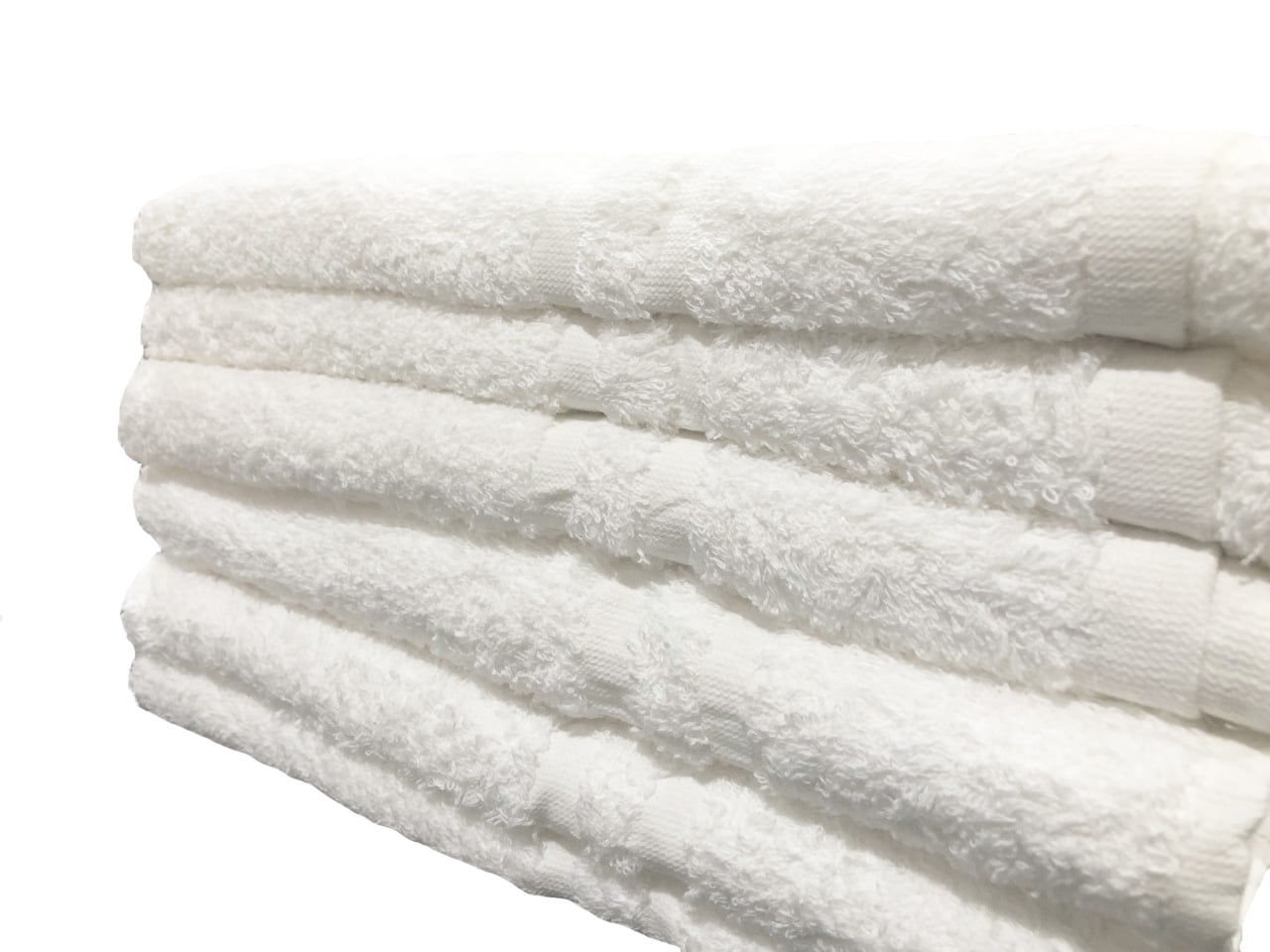 3 new white pure cotton 24x48  hotel motel bath towels health gym tanning salon 