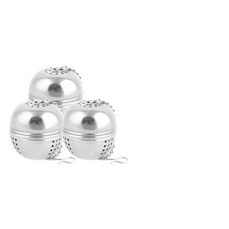Home Stainless Steel Ball Shaped Loose Seasoning Tea Leaf Strainer 4cm Dia 4pcs
