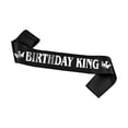 thumbnail image 5 of CUMPLEAÑOS Fiesta CUMPLEAÑOS REY Correa para el hombro Corona Conjunto Accesorios decorativos Etiqueta de CUMPLEAÑOS para hombres Correa para la cabeza, 5 of 5