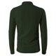 thumbnail image 4 of Blusa y camisa de manga larga con cuello alto para hombre, informal, lisa, de poliéster, con cuello alto y manga larga, 4 of 4