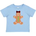 thumbnail image 3 of Inktastic Cute Gingerbread Girl with Red Plaid Bow Boys or Girls Baby T-Shirt, 3 of 5