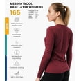 thumbnail image 3 of 𝗕𝗥𝗘𝗔𝗧𝗛𝗔𝗕𝗟𝗘 Merino.tech Women’s Lightweight Merino Wool Long Sleeve Base Layer Top with Hiking Socks, 3 of 11