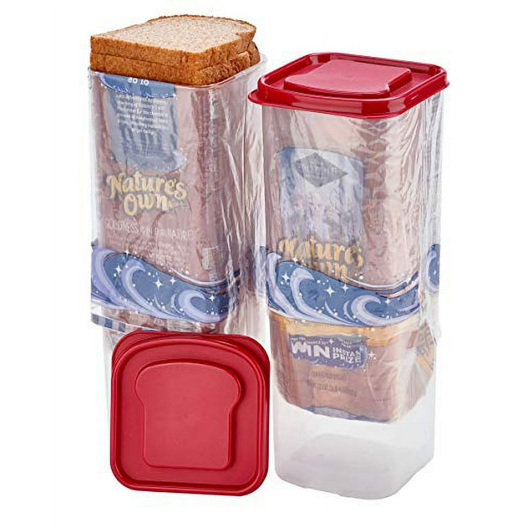 Buddeez Bread Buddy 2 Pack Set w/Red Lids Dispenser, 2 Pieces – SHANULKA  Home Decor