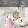 thumbnail image 6 of Gray Easter Cloth Napkins, Spring Easter Bunny Eggs Floral Buffalo Plaid Washable and Reusable Dinner Napkins Set of 6, Table Napkin for Kitchen Party Birthday Wedding Hotel Housewarming 20"x20", 6 of 9