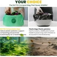 thumbnail image 5 of Compost Bags 1.3 Gallon,150 Count,Compostable Small Trash Bags for Kitchen Countertop Compost Bin 0.75, 1,1.2, 1.3Gallon,ASTM D6400, US BPI and Europe OK compost HOME certified, 5 of 11