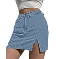 thumbnail image 5 of luvamia Women’s Bodycon Denim Mini Skirt High Waist Casual Stretchy Jean Skirts with Pocket Size 2XL Fit Size 20 Size 22, 5 of 8