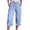 As the picture shows, variant on Capri Pants Women Stylish Elastic Waist Pants with Pockets for Daily Spring Summer Activities Women Casual Outfits