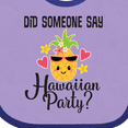 thumbnail image 4 of Inktastic Hawaiian Party Pineapple Girls Baby Bib, 4 of 4
