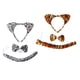 thumbnail image 4 of Tocado de cuernos de diablo, disfraz de Animal, pajarita de cola, conjunto de Cosplay de Halloween, 3 uds., 4 of 5