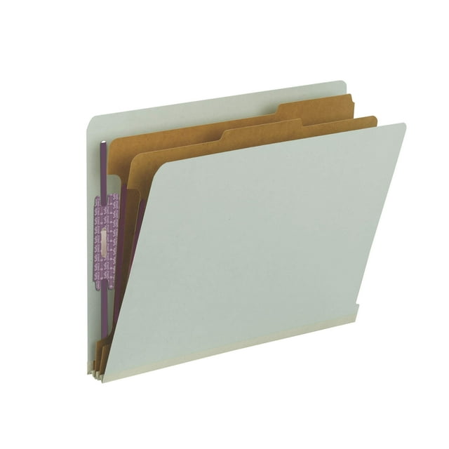Carpeta de archivos Smead 100% reciclada con SafeShield Fasteners Ltr
