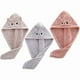 thumbnail image 1 of wonima11 3 Pack Hair Drying Towels Cute Cat Coral Fleece Fast Drying Hair Towel with Button for Women Girls Kids, 1 of 1