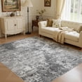 thumbnail image 5 of UERMEI 6'x9' Area Rugs for Living Room, Washable Non-slip Soft Indoor Modern Abstract Rug for Bedroom Dining Room Office Home Decor Carpet, Dark Gray, 5 of 11