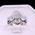 thumbnail image 6 of Christine Engagement Ring for Women Promise Heart Birthstone Cz Sterling Silver by Ginger Lyne, 6 of 6