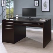 Bowery Hill Connect Home Office Computer Desk in Cappuccino with Drawers