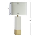 thumbnail image 5 of JONATHAN Y Jeffrey 29" Metal/Marble LED Table Lamp, Brass Gold/White, JYL5009A, 5 of 7