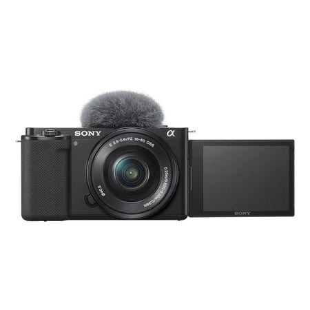 Sony - Alpha ZV-E10 Kit Mirrorless Vlog Camera with 16-50mm Lens - Black