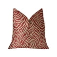 thumbnail image 1 of Plutus PBRA2292-1616-DP Oasis Vagues Rouge Coussin Décoratif de Luxe, 16 x 16 Po, 1 of 3