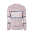 thumbnail image 4 of Suéter navideño Hipepigie para mujer, suéter de punto cálido de invierno, jersey de manga larga con estampado de copos de nieve, jersey de cuello medio alto, 4 of 5