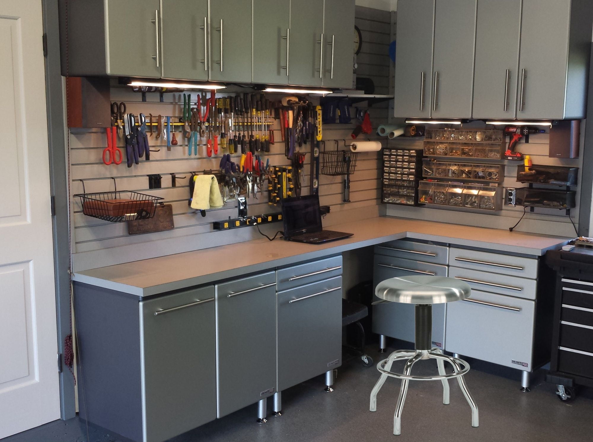 NSI Stainless Steel Adjustable Bar Stool