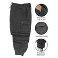 thumbnail image 2 of ROCXL Big & Tall Men’s Fleece Cargo Jogger Pants 3XL to 6XL Midweight, 2 of 7