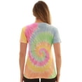 thumbnail image 3 of Just Love Loop Terry Tie Dye T-shirt for Women (Tie Dye Pastel Swirl, X-Large), 3 of 3