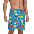 thumbnail image 2 of Sikiie Color Dachshund Dog Mens Pajama Shorts, Lightweight Lounge Pant with Pockets Soft Sleep Pj Shorts for MenX-Large, 2 of 6