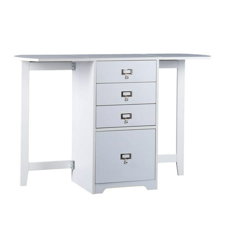 UPC: 0037732096698 | SEI Furniture Fold Out Organizer Convertible Desktop Craft Desk White