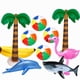 thumbnail image 1 of Globo inflable Soidarity Fiesta hawaiana PVC Tropical verano accesorios, 1 of 6