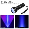 thumbnail image 2 of HURRISE 51 UV LED Torch Scorpion Detector Hunter Ultra Violet Blacklight Flashlight, 2 of 8