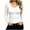 White, variant on BLVB Women's Long Sleeve T Shirts V Neck Slim Fit Tops Ribbed Knit Layering Casual Basic Going out Tees Fall Clothes
