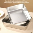 thumbnail image 5 of Stainless Steel Food Storage Container with Lid, Large Capacity Rectangular Kitchen Box for Fruits Vegetables and Marinating, Airtight and Stackable for Home Outdoor Use, 5 of 8